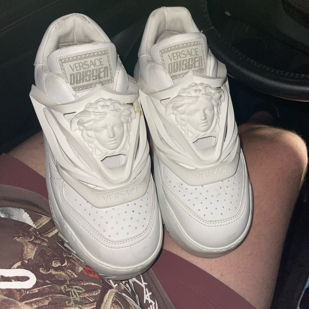 Versace Cream Medusa Sneakers